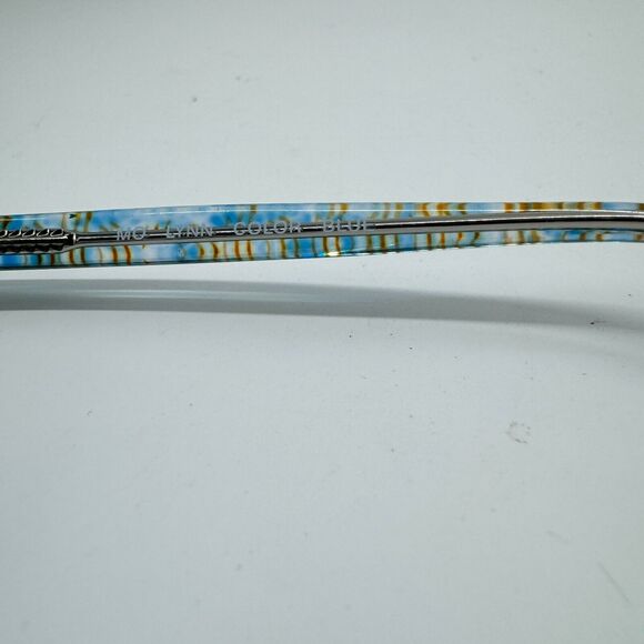 Vintage Genevieve Paris Eyeglasses Mo Lynn 53[]14 Translucent Blue used H12128 - Picture 8 of 10